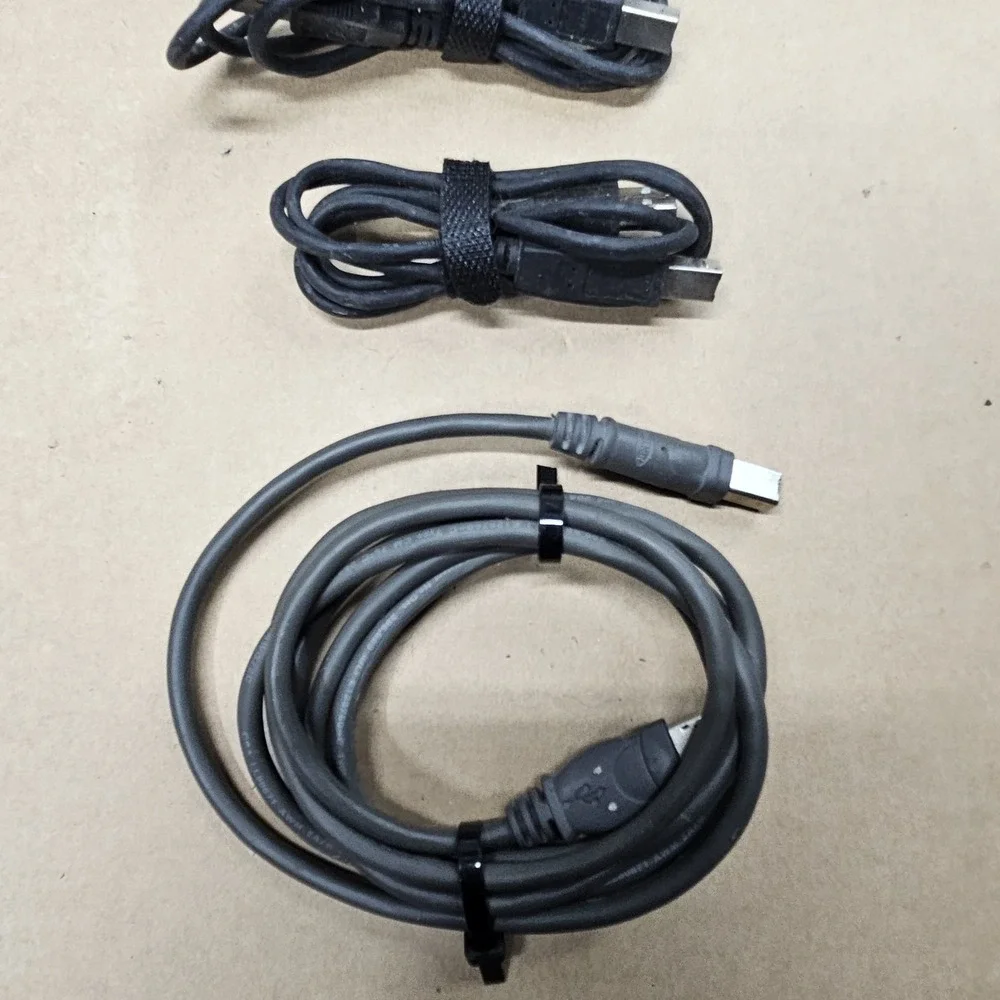 Lot of 5 USB Cables USB A to B Printer Scanner Cable Mixed Cord Bundle